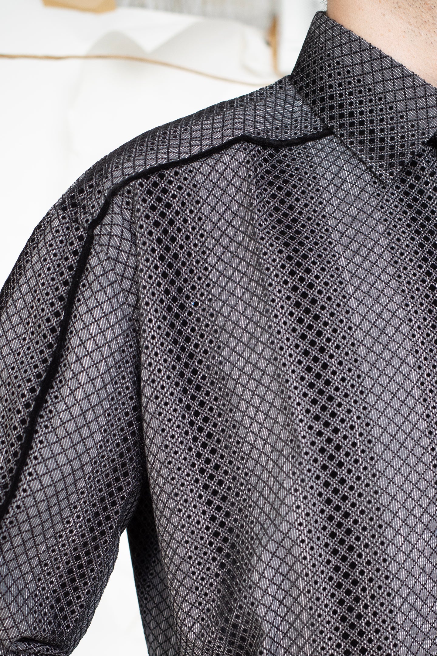 Long Sleeve Button Up, Black