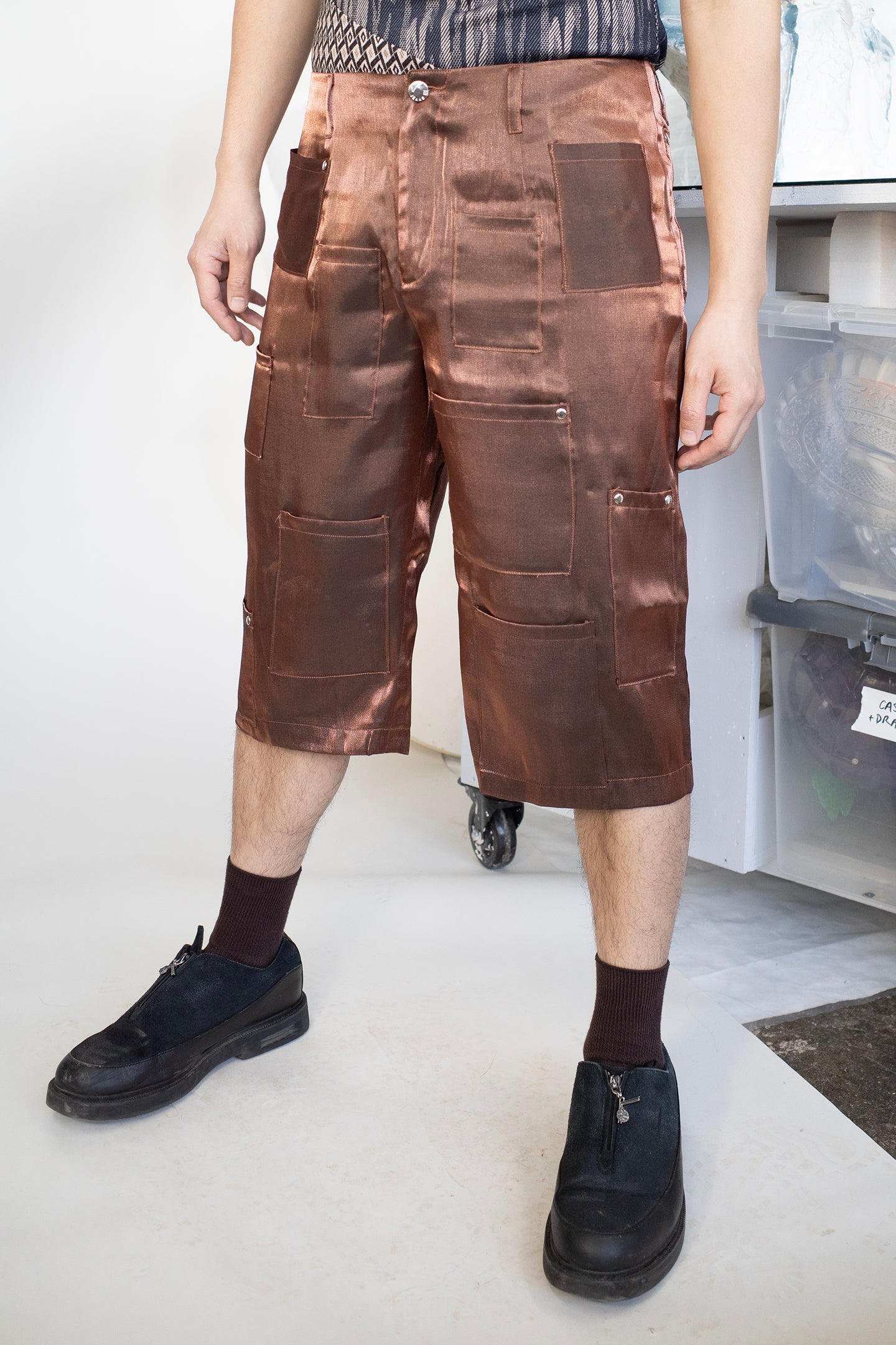 Pocket Shorts, Brown