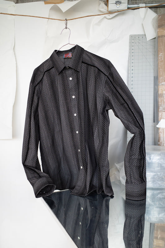 Long Sleeve Button Up, Black