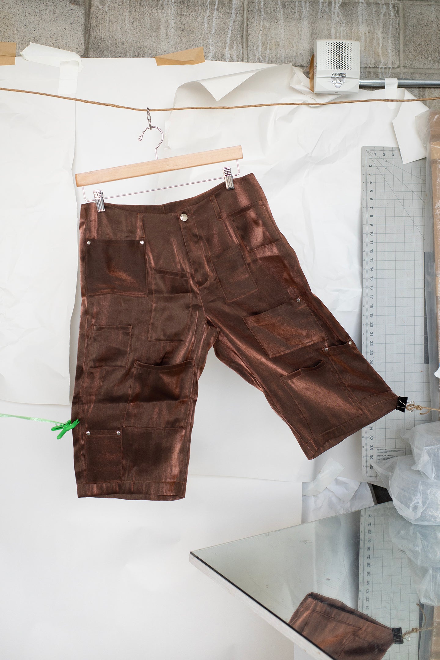 Pocket Shorts, Brown